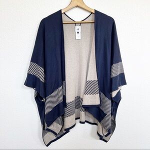 Cabi- Reversible Wrap Sweater Poncho/Shawl Style 3163